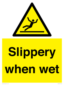 slippery when wet
